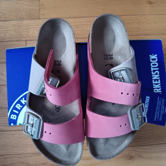 Birkenstock Shoes - *HP/PD* New Birkenstock Arizona Nubuck Mars Red/Sandcastle, Size: EU 38/US 7-7.5